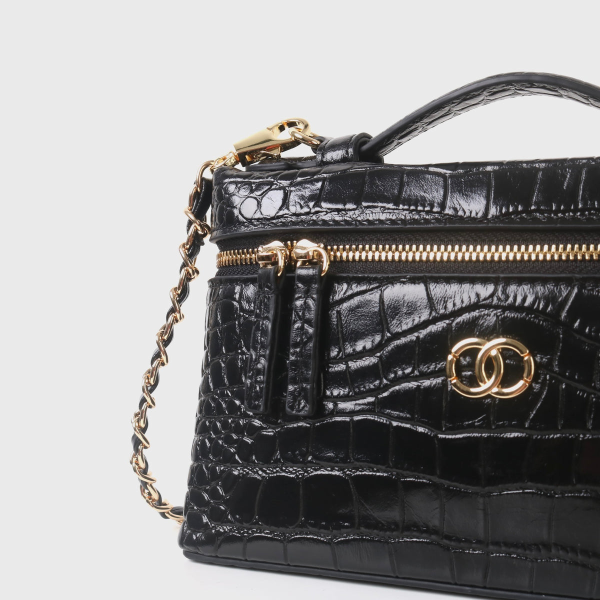 Msbag｜Croc Grain Lunch Box Bag Model 9035 Genuine leather Bag supplier