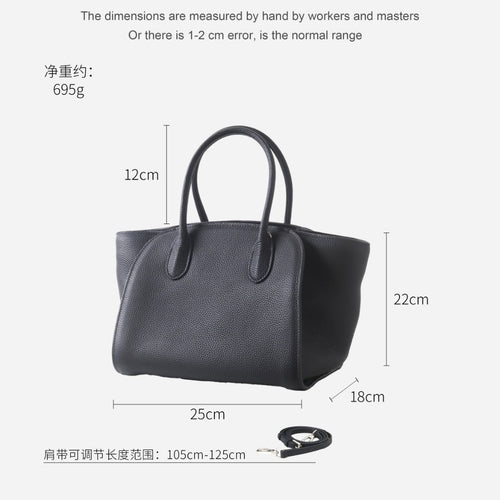 Msbag | TR Style Marlo17 Genuine Leather Minimalist Tote Bag ＃5151
