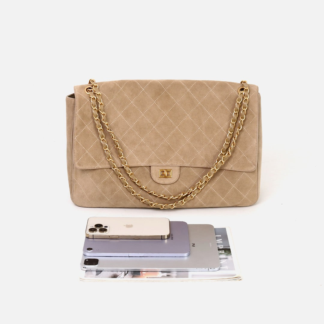 Luxury 26S style, suede leather cowhide chain bag suede leather women's shoulder bag large capacity