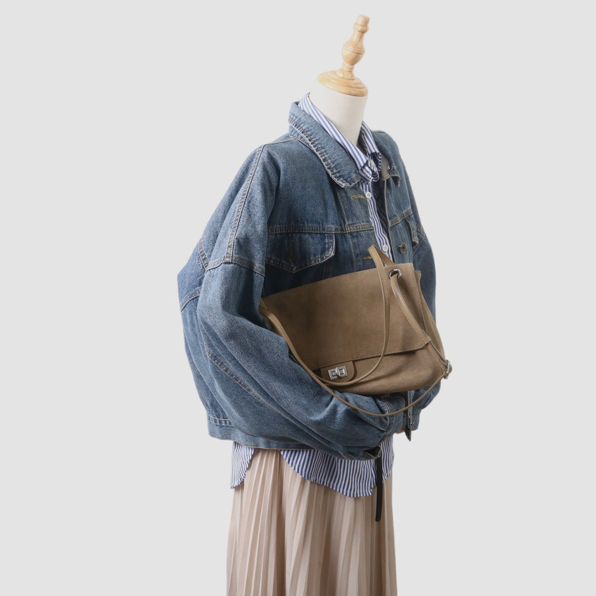 Msbag｜26S-Style Suede Chain Bag #6225 Medium