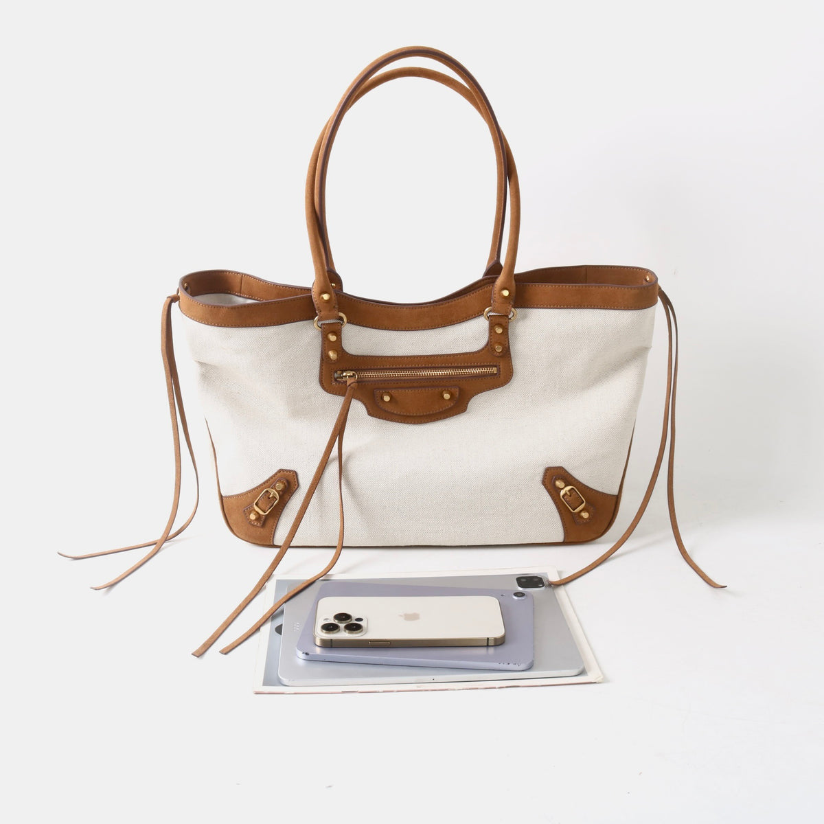 Msbag｜Canvas Moto Tote Bag #D5193 Large