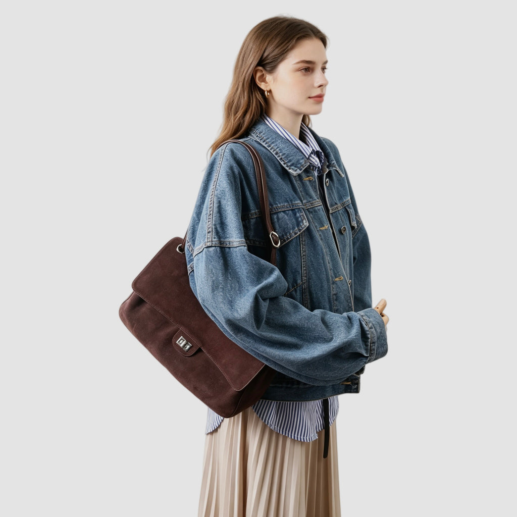 Msbag｜26S-Style Suede Chain Bag #6225 Medium