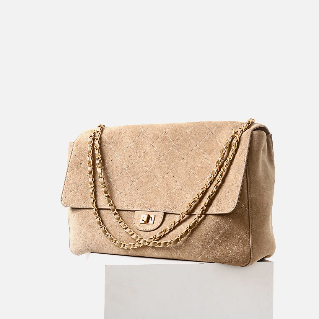 Luxury 26S style, suede leather cowhide chain bag suede leather women's shoulder bag large capacity