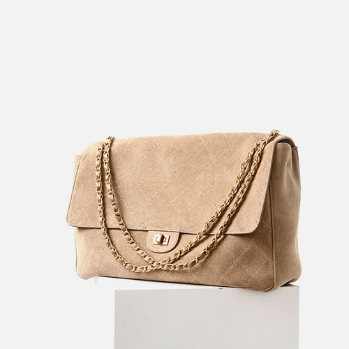 Luxury 26S style, suede leather cowhide chain bag suede leather women's shoulder bag large capacity