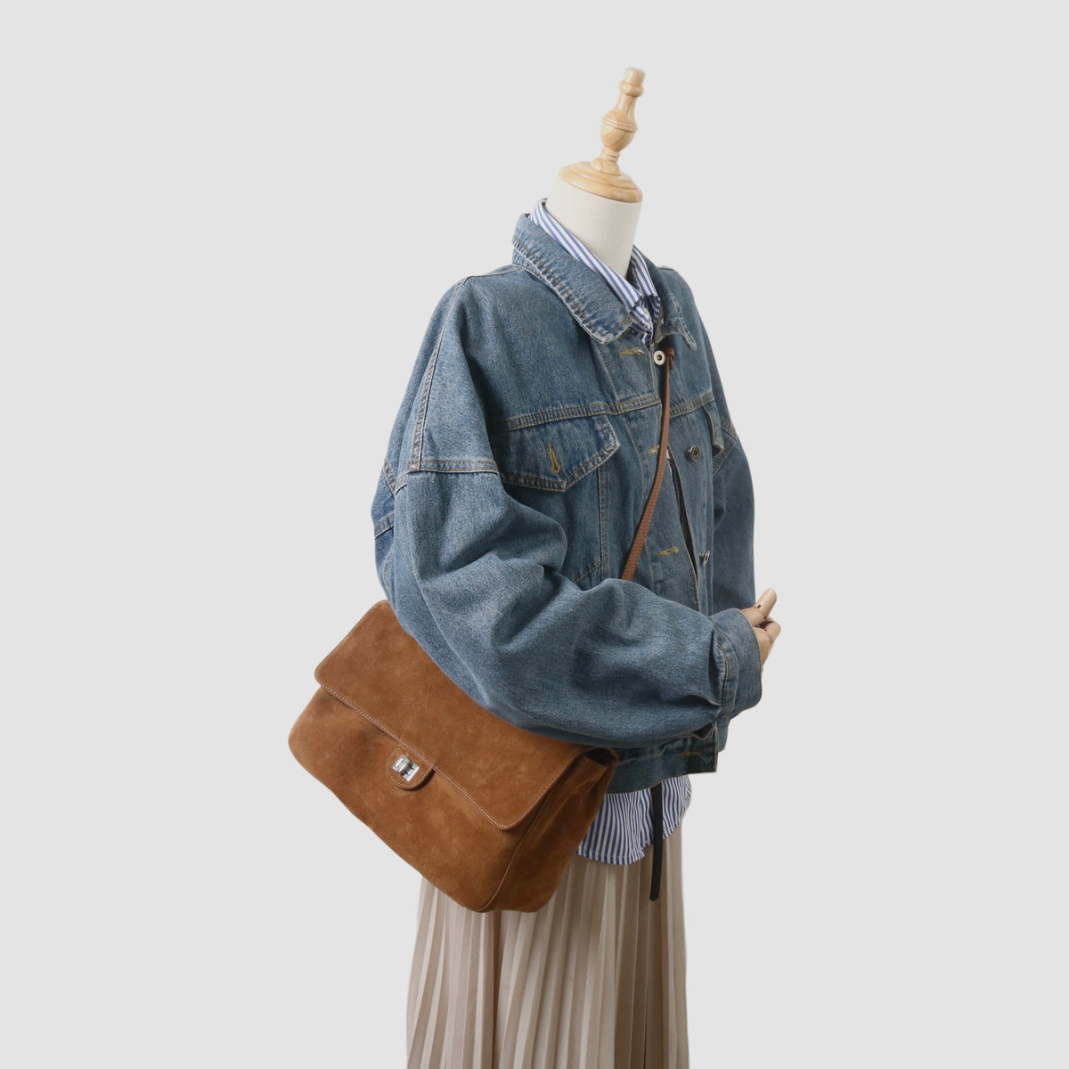 Msbag｜26S-Style Suede Chain Bag #6225 Medium