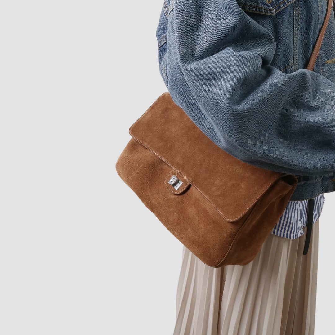 Msbag｜26S-Style Suede Chain Bag #6225 Medium