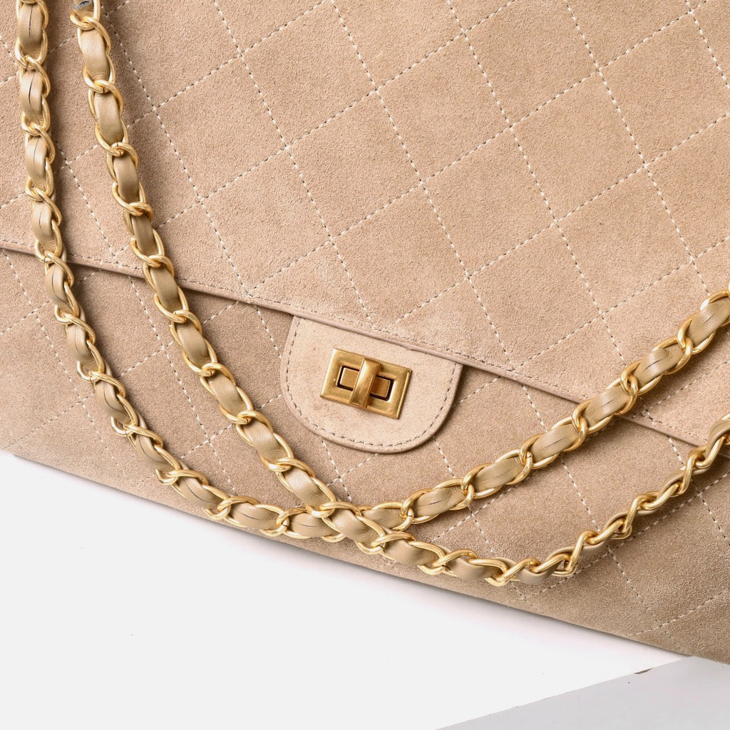Luxury 26S style, suede leather cowhide chain bag suede leather women's shoulder bag large capacity