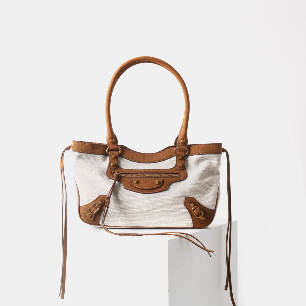 Msbag | Canvas Moto Tote Bag #D5193