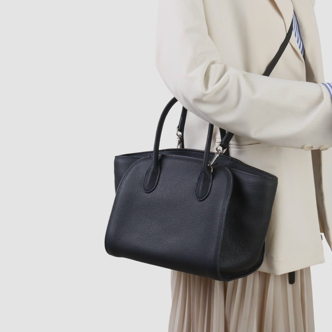 Msbag | TR Style Marlo17 Genuine Leather Minimalist Tote Bag ＃5151