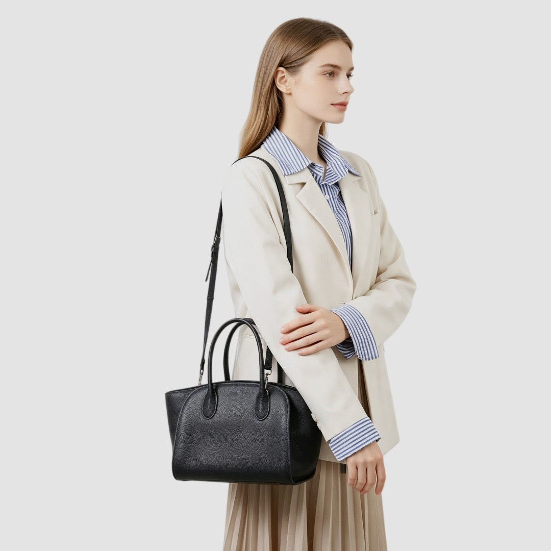 Msbag | TR Style Marlo17 Genuine Leather Minimalist Tote Bag ＃5151