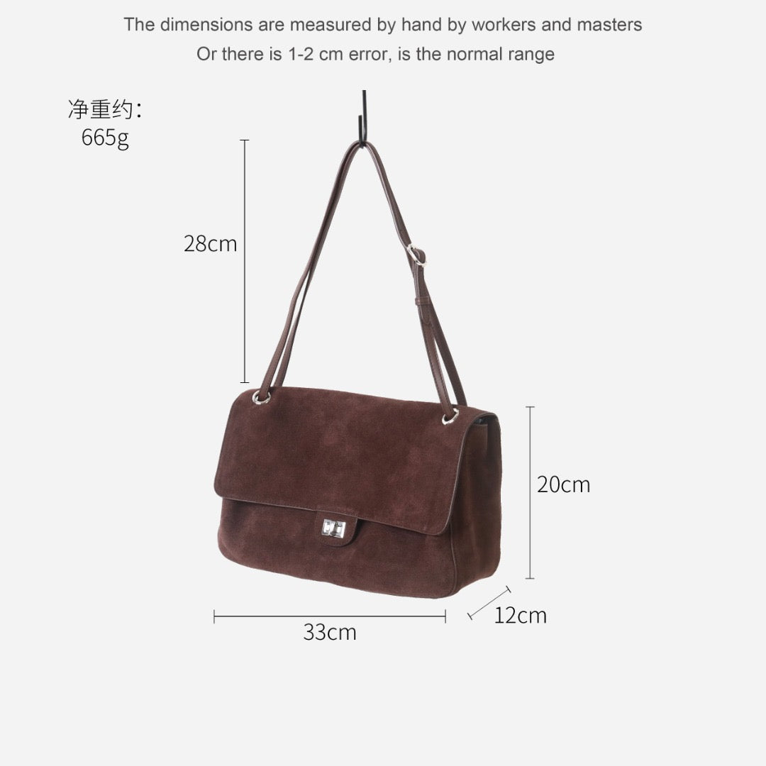 Msbag｜26S-Style Suede Chain Bag #6225 Medium