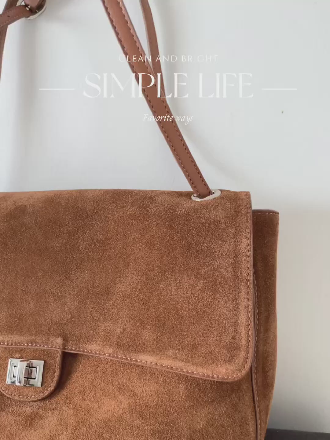 Msbag｜26S-Style Suede Chain Bag #6225 Medium